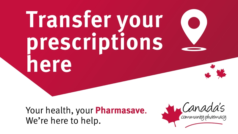 transfer prescriptions to BramCity pharmasave